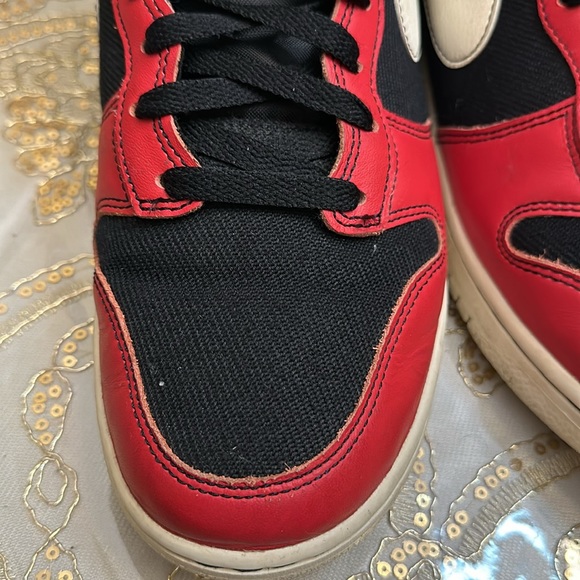 NIKE DUNK HI HIGH RETRO SE "TARTAN PLAID" BLACK-PALE IVORY SIZE 10.5 - Picture 6 of 12